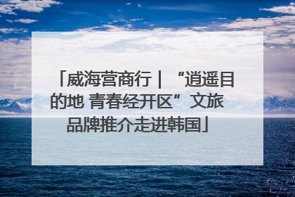 威海营商行｜“逍遥目的地 青春经开区”文旅品牌推介走进韩国