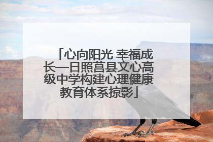 心向阳光 幸福成长—日照莒县文心高级中学构建心理健康教育体系掠影