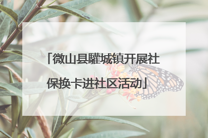微山县驩城镇开展社保换卡进社区活动