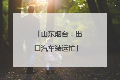 山东烟台：出口汽车装运忙