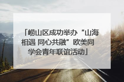 崂山区成功举办“山海相遇 同心共融”欧美同学会青年联谊活动