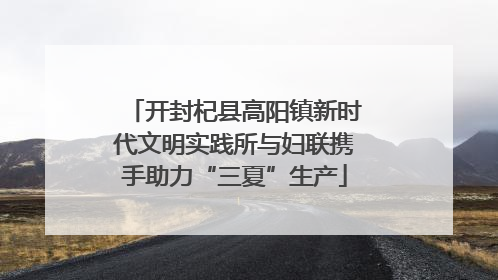 开封杞县高阳镇新时代文明实践所与妇联携手助力“三夏”生产
