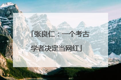张良仁：一个考古学者决定当网红
