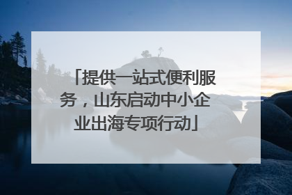 提供一站式便利服务，山东启动中小企业出海专项行动
