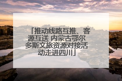 推动线路互推、客源互送 内蒙古鄂尔多斯文旅资源对接活动走进四川