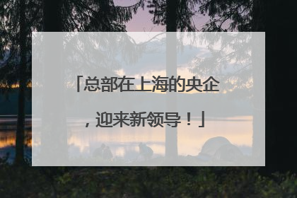 总部在上海的央企，迎来新领导！