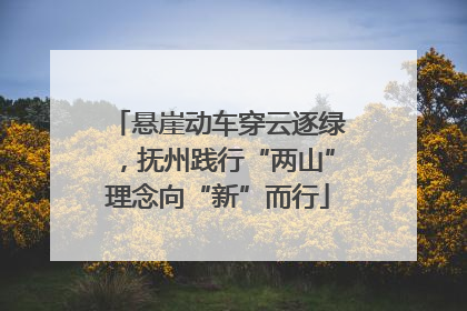 悬崖动车穿云逐绿，抚州践行“两山”理念向“新”而行