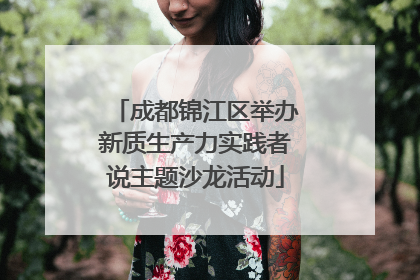 成都锦江区举办新质生产力实践者说主题沙龙活动