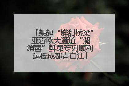 架起“鲜甜桥梁” 亚蓉欧大通道“澜湄蓉”鲜果专列顺利运抵成都青白江