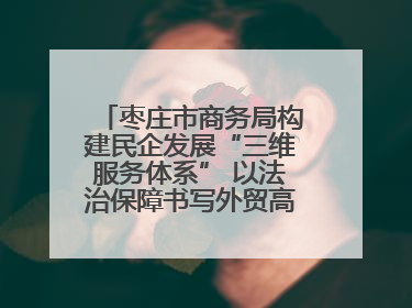 枣庄市商务局构建民企发展“三维服务体系” 以法治保障书写外贸高质量答卷