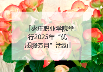 枣庄职业学院举行2025年“优质服务月”活动