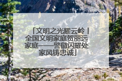 文明之光耀云岭丨全国文明家庭贺丽远家庭——警徽闪耀处 家风铸忠诚