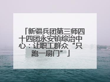 新疆兵团第三师四十四团永安镇综治中心：让职工群众“只跑一扇门”