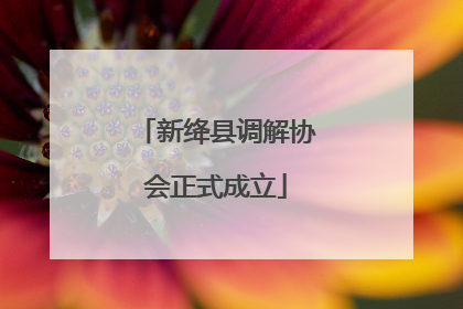 新绛县调解协会正式成立