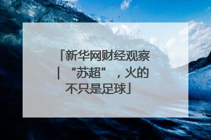 新华网财经观察｜“苏超”，火的不只是足球