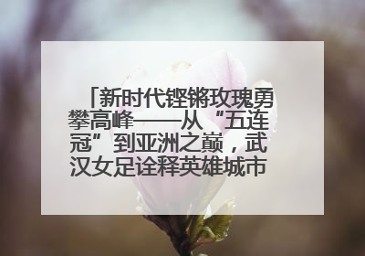 新时代铿锵玫瑰勇攀高峰——从“五连冠”到亚洲之巅，武汉女足诠释英雄城市精神特质