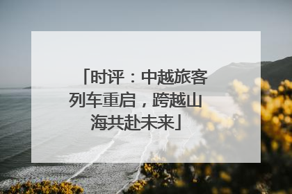 时评：中越旅客列车重启，跨越山海共赴未来
