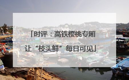 时评：高铁樱桃专厢 让“枝头鲜”每日可见