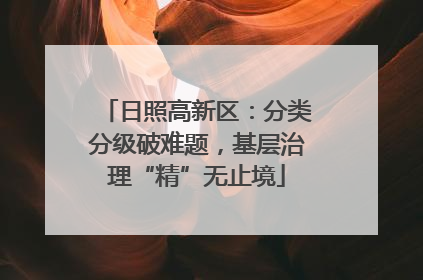 日照高新区：分类分级破难题，基层治理“精”无止境