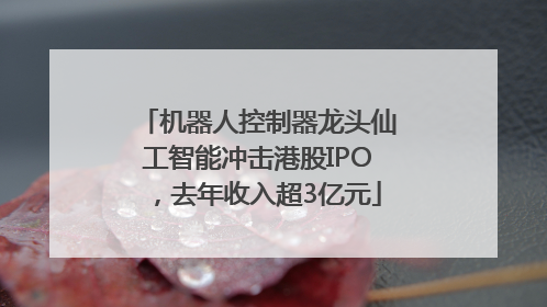 机器人控制器龙头仙工智能冲击港股IPO，去年收入超3亿元