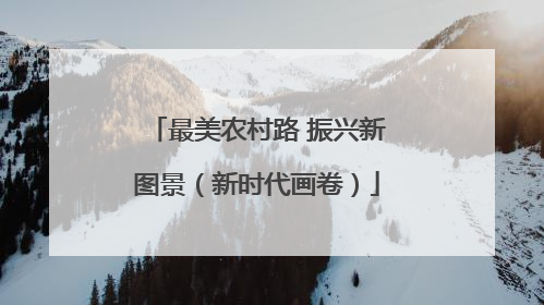 最美农村路 振兴新图景（新时代画卷）