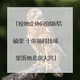校地企协同创新结硕果 十余项科技成果落地北京大兴