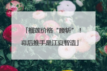 榴莲价格“腰斩”！幕后推手是江夏智造