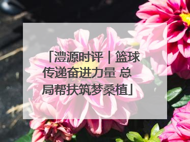 澧源时评｜篮球传递奋进力量 总局帮扶筑梦桑植