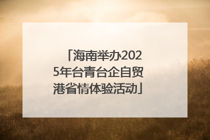 海南举办2025年台青台企自贸港省情体验活动