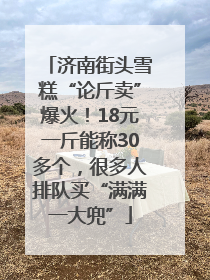 济南街头雪糕“论斤卖”爆火！18元一斤能称30多个，很多人排队买“满满一大兜”
