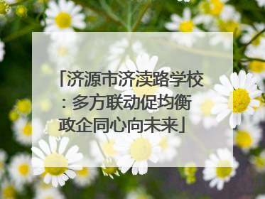 济源市济渎路学校：多方联动促均衡 政企同心向未来