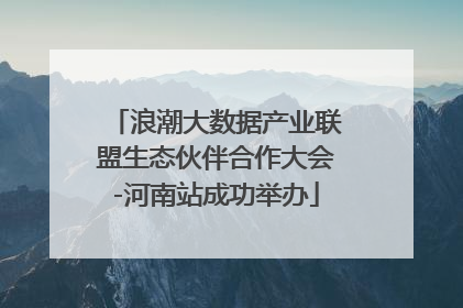 浪潮大数据产业联盟生态伙伴合作大会-河南站成功举办