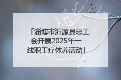 淄博市沂源县总工会开展2025年一线职工疗休养活动