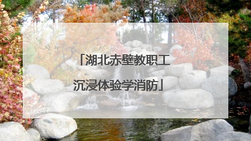 湖北赤壁教职工沉浸体验学消防
