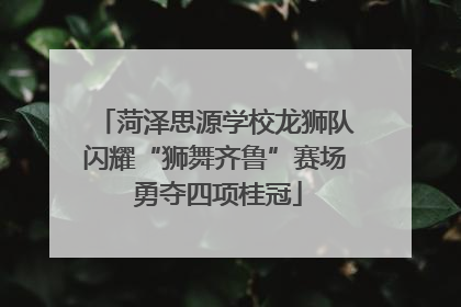 菏泽思源学校龙狮队闪耀“狮舞齐鲁”赛场 勇夺四项桂冠