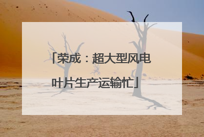 荣成：超大型风电叶片生产运输忙