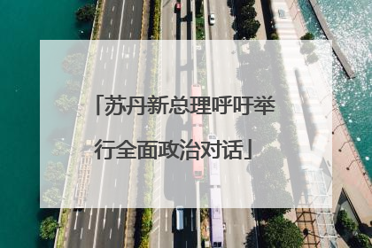 苏丹新总理呼吁举行全面政治对话