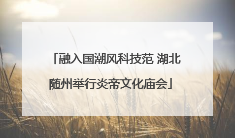 融入国潮风科技范 湖北随州举行炎帝文化庙会