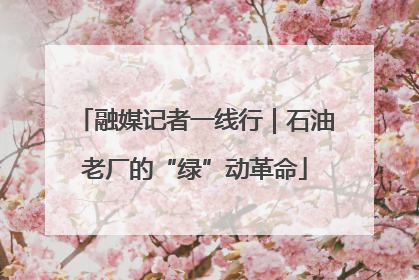 融媒记者一线行｜石油老厂的“绿”动革命