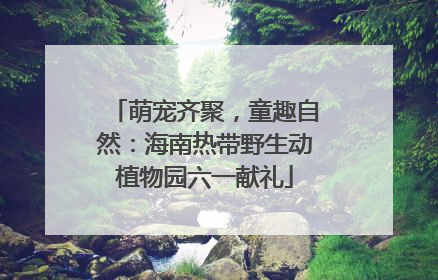 萌宠齐聚，童趣自然：海南热带野生动植物园六一献礼