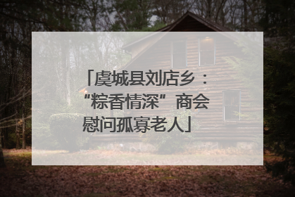 虞城县刘店乡：“粽香情深”商会慰问孤寡老人