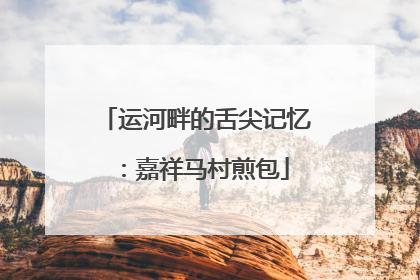 运河畔的舌尖记忆：嘉祥马村煎包