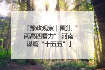 豫政观察｜聚焦“两高四着力” 河南谋篇“十五五”