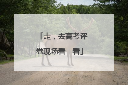 走，去高考评卷现场看一看