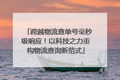 跨越物流查单号毫秒级响应！以科技之力重构物流查询新范式