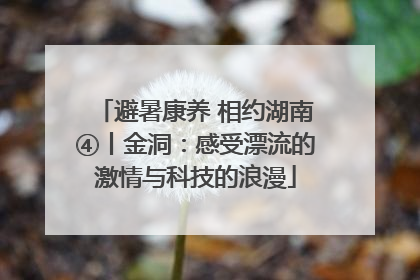 避暑康养 相约湖南④丨金洞：感受漂流的激情与科技的浪漫