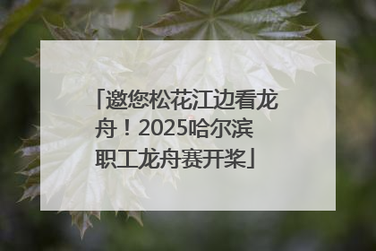 邀您松花江边看龙舟！2025哈尔滨职工龙舟赛开桨