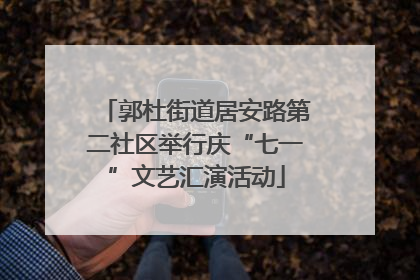 郭杜街道居安路第二社区举行庆“七一”文艺汇演活动