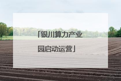 银川算力产业园启动运营