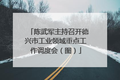 陈武军主持召开德兴市工业领域重点工作调度会（图）